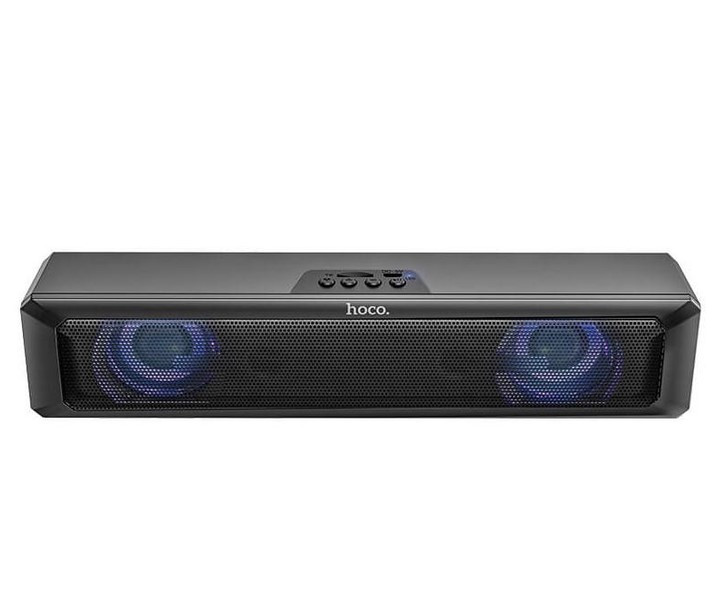 Акустика HOCO Sound Blaster glaring speaker RGB DS31 |BT5.0, TF, 2x3W, 1Hour| чорна