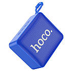 Акустика Hoco Gold brick sports BT speaker bs51 |BT5.1, TWS,  USB/AUX/TF/FM, 4h| синя, фото 3