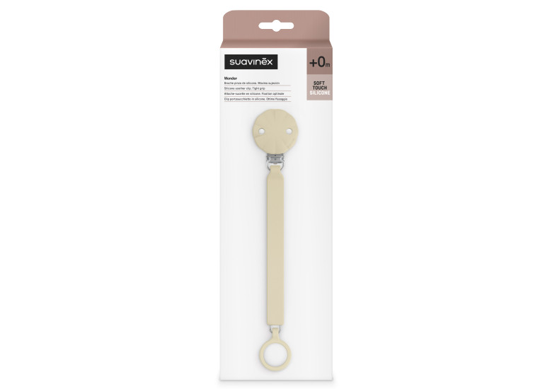 Кліпса для пустушки, "Wonder"/світло-жовта, фото 1