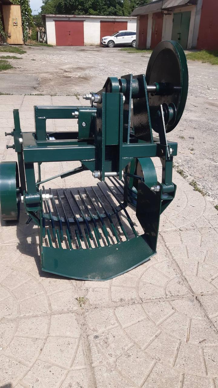 Картоплекопач з активним ножем  під ремінь до мотоблоку