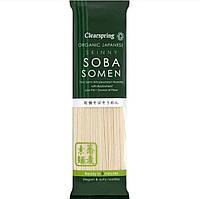 Локшина світла, тонка Соба-сомен, з додаванням гречаного борошна, Skinny Soba Some, ClearSpring, 200 г