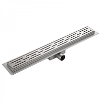 Душовий трап з нержавіючої сталі з сухим затвором сатиновий SUS304 KOER FD01-70x800 (KR3279)