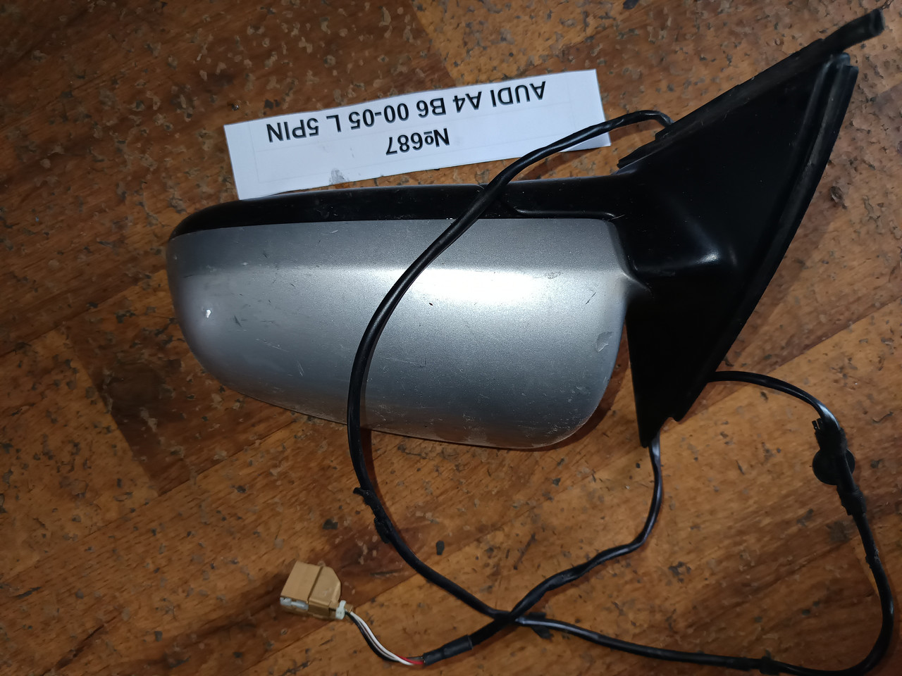 №687 Зеркало ліве 5PIN для Audi A4 B6 00-053