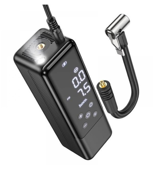 Портативний компресор Hoco May smart air pump ZP5 |3.5bar| чорний, фото 1