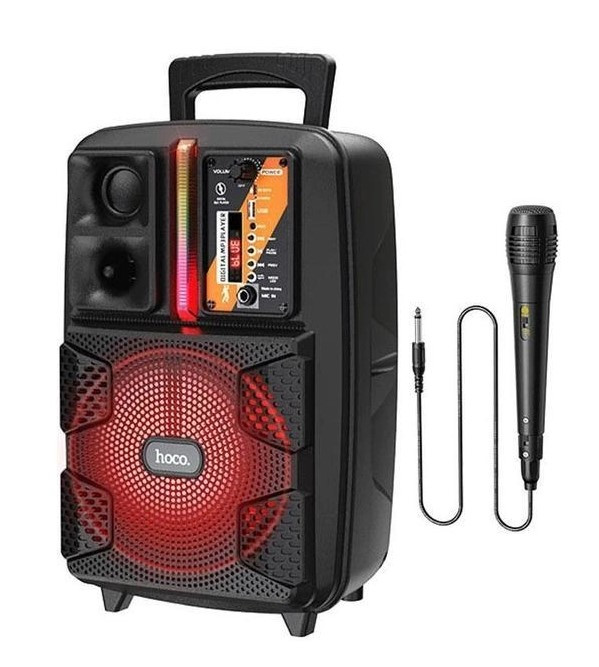 Акустика-караоке HOCO Dancer outdoor wireless speaker BS37 |3Hours, BT5.0, TWS, AUX/FM/USB| чорна