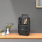 Акустика-караоке HOCO Dancer outdoor wireless speaker BS37 |3Hours, BT5.0, TWS, AUX/FM/USB| чорна, фото 8