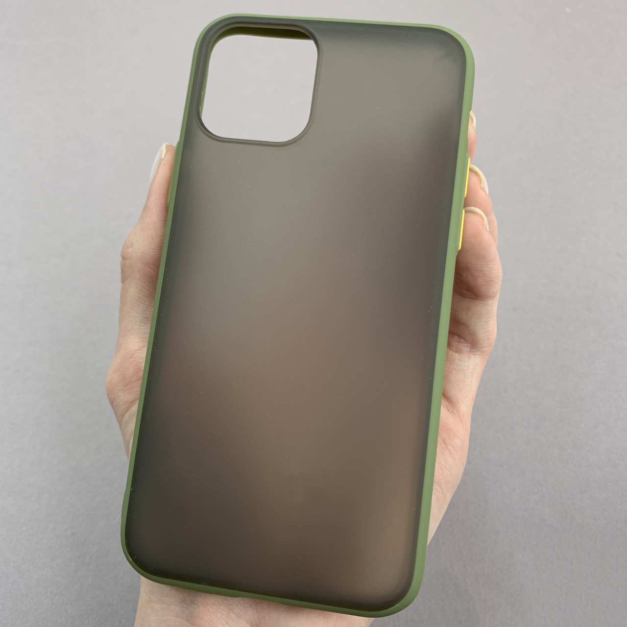 Чохол для iPhone 11 Pro з кольоровими кнопками матовий чохол на айфон 11 про зелений Totu