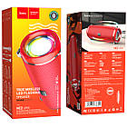 Акустика HOCO Xpress sports BT speaker LED IPX5 HC2 |BT, TWS, AUX, FM, TF, USB| червона, фото 3
