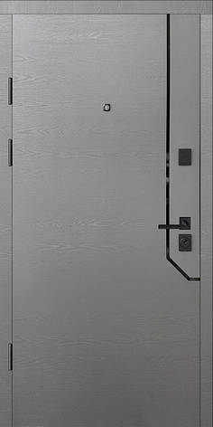 Вхідні двері Magda 641.1 Тип 13 квартира Титан горизонт/Олово супермат, фото 1