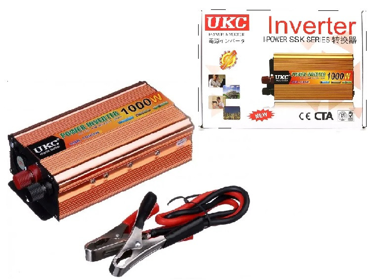 Інвертор перетворювач UKC AC/DC 1000W 12V SSK / 1973