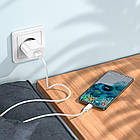 Адаптер мережевий Hoco Micro USB Cable Fighter single port charger C109A |1USB, 18W/3A, QC| білий, фото 8