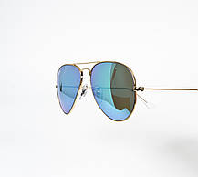 Окуляри сонцезахисні унісекс Ray Ban RB3025 Gold Gray Green 55 Оригінал, фото 6