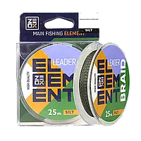 Поводочный материал 0.16мм 25м 12.1кг ZEOX Element Leader Braid Silt