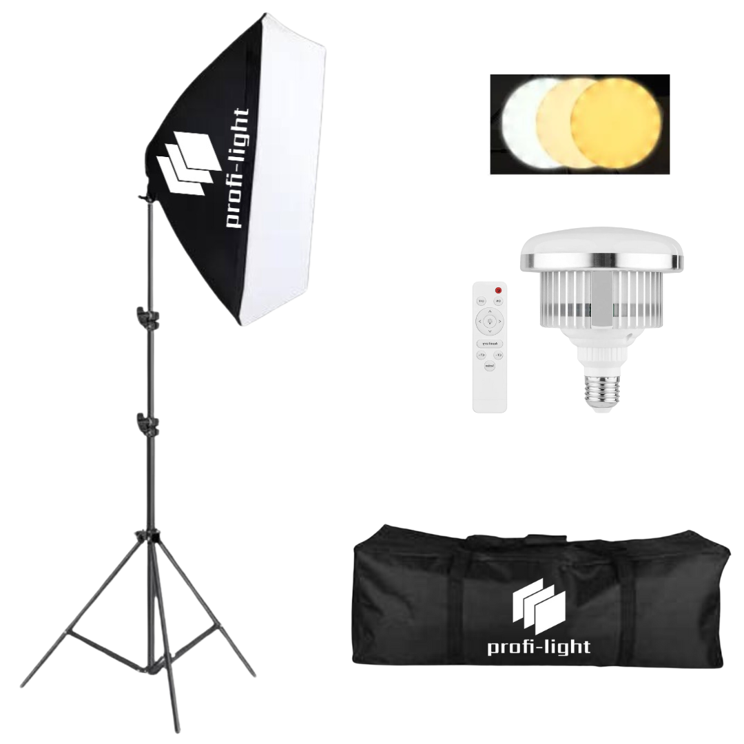 Світлодіодний студійний софтбокс 50х70 см Profi-light SPS-571-150 LED + Сумка, фото 1