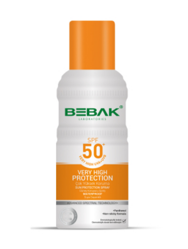 Сонцезахисний спрей SPF 50+ Bebak, 150 мл