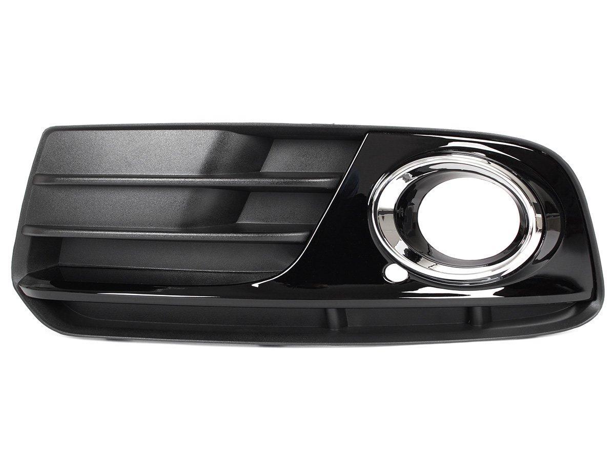 Audi Q5 8R FL рестайлінг (12-16) ліва передня решітка у бампер з отвором під галогенки, Ауді К'ю 5 8Р, фото 1