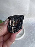 Шерл необроблений натуральний 48*30*35 мм камінь чорний турмалін., фото 3
