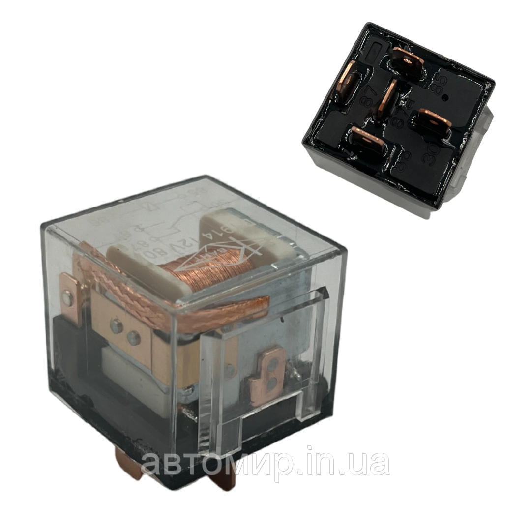 Автомобільне реле на 5 контактів 12V 80A, фото 1