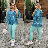 Літній повсякденний прогулянковий спортивний костюм великих розмірів (р.48-62). Арт-2237/42, фото 3