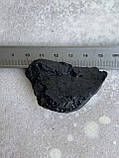 Шерл необроблений натуральний 53*30*20 мм камінь чорний турмалін., фото 6