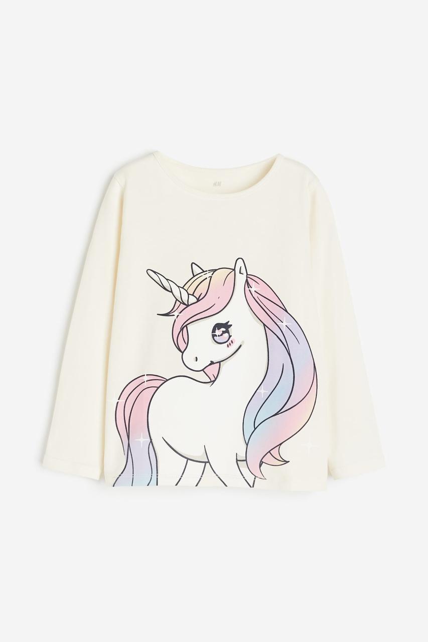 Реглан білий  Unicorn H&M 122/128,  134/140см
