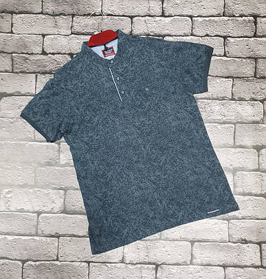 Футболка Red-Down з коміром-стійкою чоловіча, XXXL, Чорний