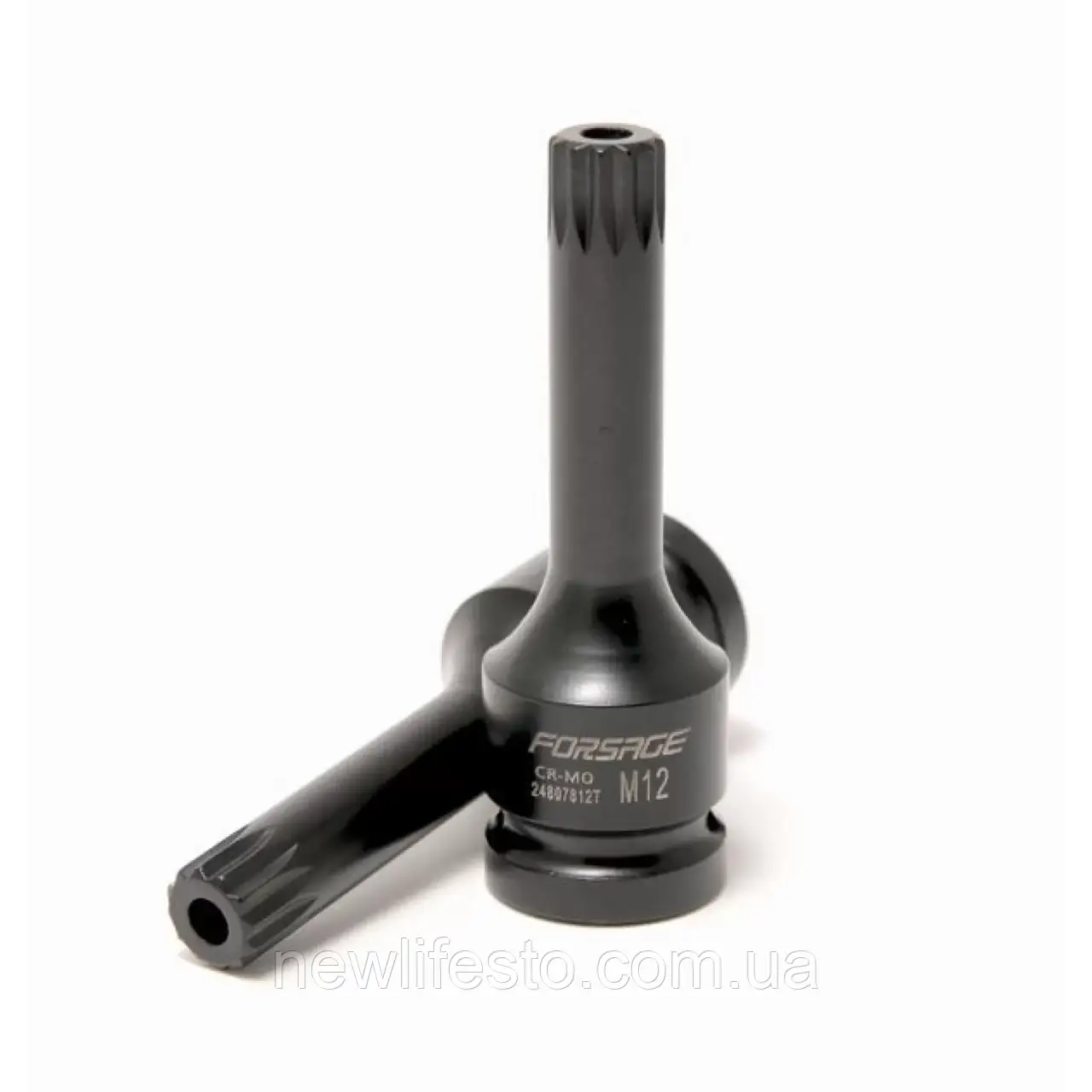 Головка 1/2" з насадкою Spline M10 з отвором ударна, фото 1