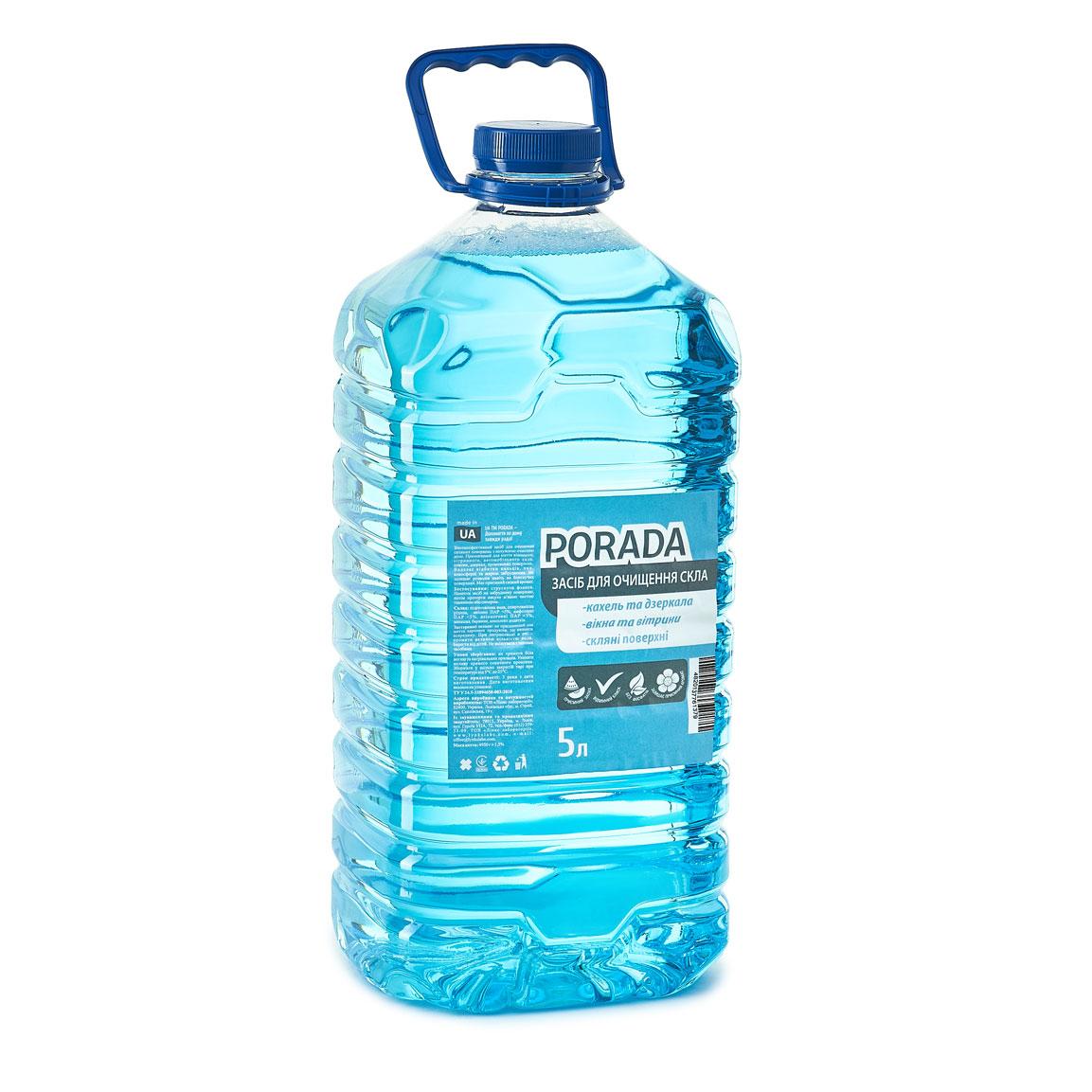 PORADA миючий засіб для скла та дзеркал Blue 5 л