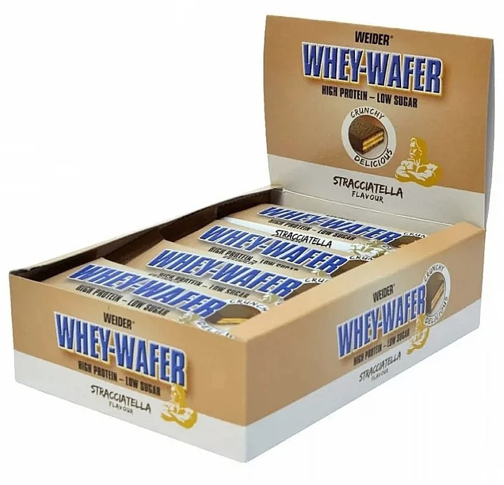 32% Whey Wafer bar (страчетелла) 12 x 35 g, фото 1