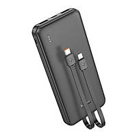 TU  TU Power bank Hoco J118 10000mAh + кабеля 2в1 Type-C/ Lightning black