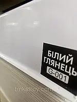 Плінтус підлоговий КСК СИСТЕМА 80 мм 2.2 м БІЛИЙ ГЛЯНЦЕВИЙ, з кабель каналом