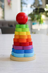 Дерев’яна пірамідка 4FUN Game Club Wood 50046