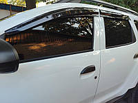 Дефлекторы окон Renault Duster 2017-2023 Sunplex Sport. Ветровики Renault Duster 2017-2023 Sunplex Sport