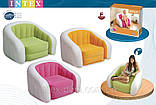 Надувне крісло Intex Cafe Club Chair 97x76x69 ІНТЕКС 68571O (Помаранчевий), фото 5