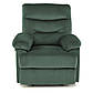 Крісло з підйомним механізмом для ніг Drager темно-зелений оксамит реклайнер для дому, фото 6