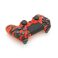 TU  TU Геймпад беспроводной Voltronic для PS4 Wireless DOUBLE Vibration 4(Red/Haki), 3.7V, 500mAh, Blister