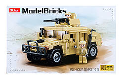 Конструктор Sluban M38-B0837 "Штурмовий автомобіль Hummer H1", 265 деталей, 2 фігурки