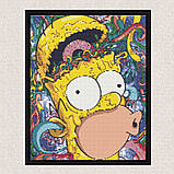 Алмазна мозаїка/вишивка Герої кіно. Сімпсони. Гомер 40*50 см Орігамі OD 3317, фото 6