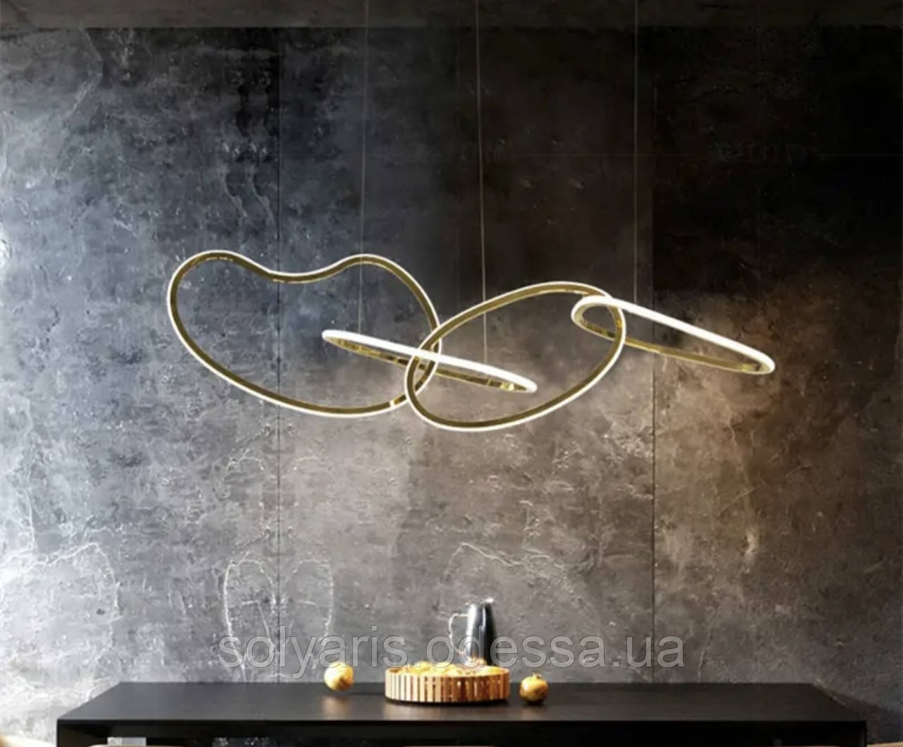 Люстар підвісна 222305-3 золото, фото 1