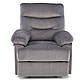 Крісло розкладне реклайнер Drager сірий оксамит для дому, фото 7