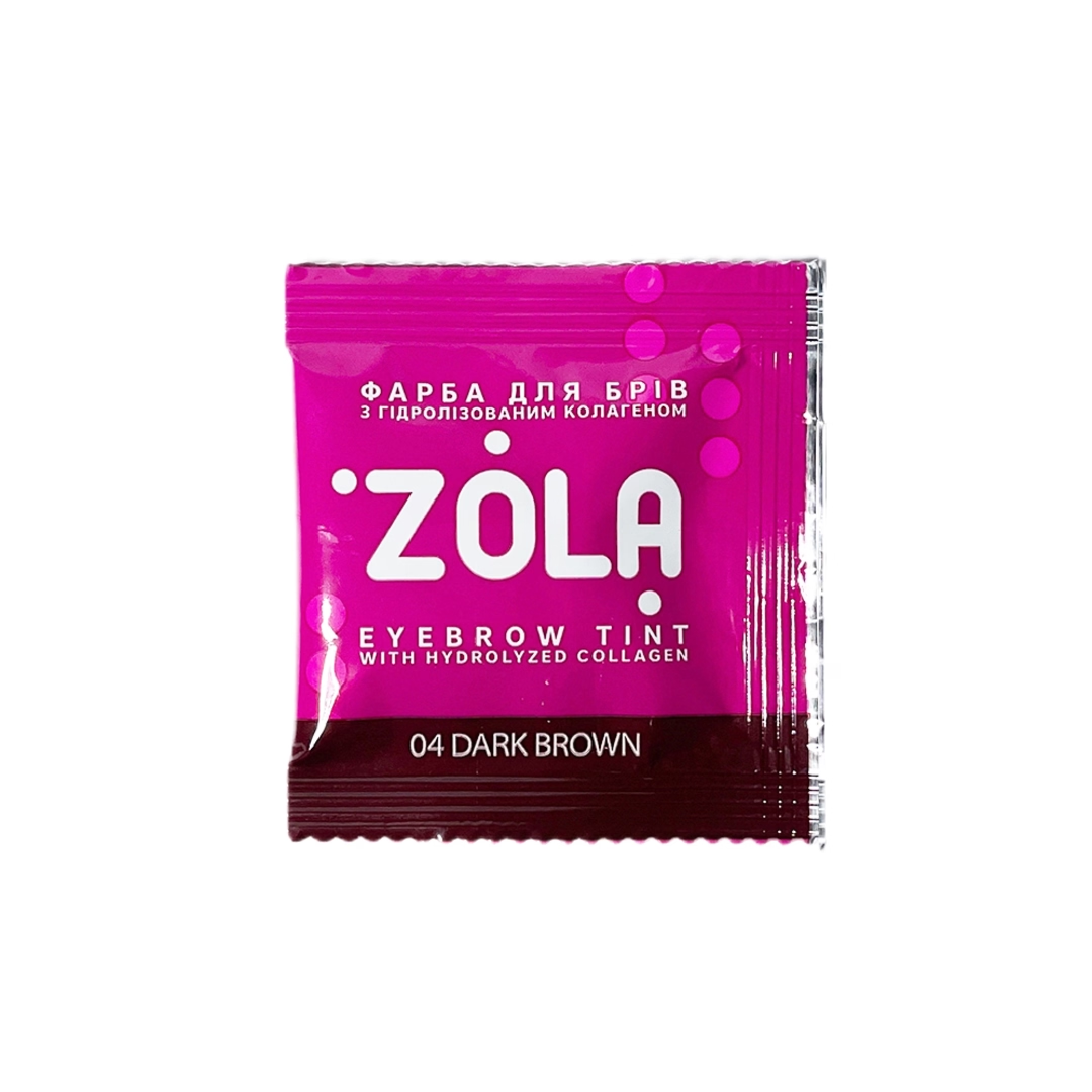 Фарба для брів Zola 04 Dark Brown саше 5 мл
