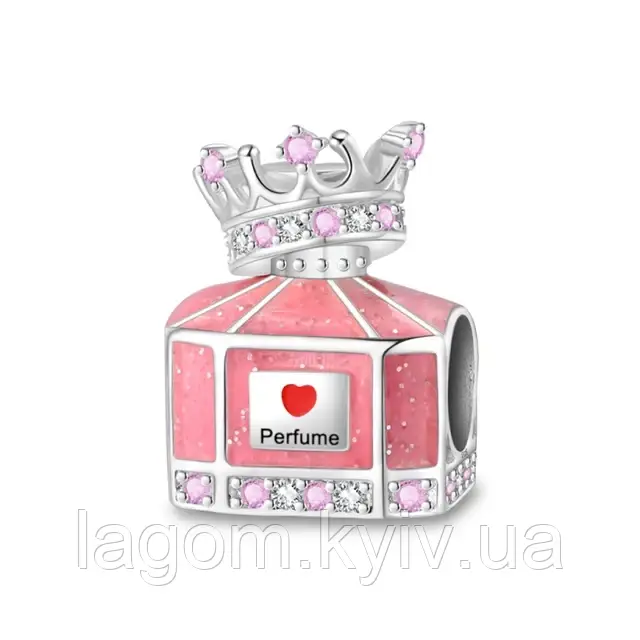 Срібний шарм-підвіска в стилі Pandora Beauty Charms 925 проба срібляста бусина на браслет Пандора