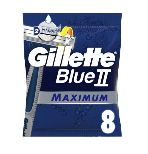 Бритви одноразовi Gillette Blue II Maximum 8 штук, фото 1