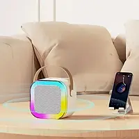 💝Портативна світлодіодна Bluetooth колонка-караоке з одним мікрофоном Speaker K12 DL-248