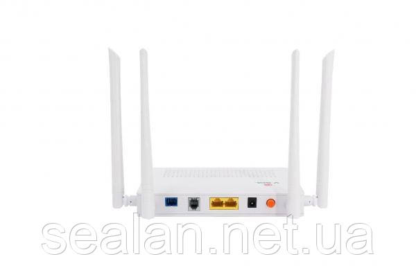 Абонентський термінал ONU XPON 2GE+1POTS+WIFI(MESH dual 2.4G+5G) V-SOL HG323DAC