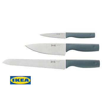 Набір ножів IKEA TIGERBARB 3 предмети 00559578