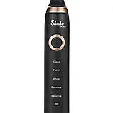 Електрична ультразвукова зубна щітка акумуляторна Shuke SK-601 водонепроникна ручка з 4 насадками, фото 6