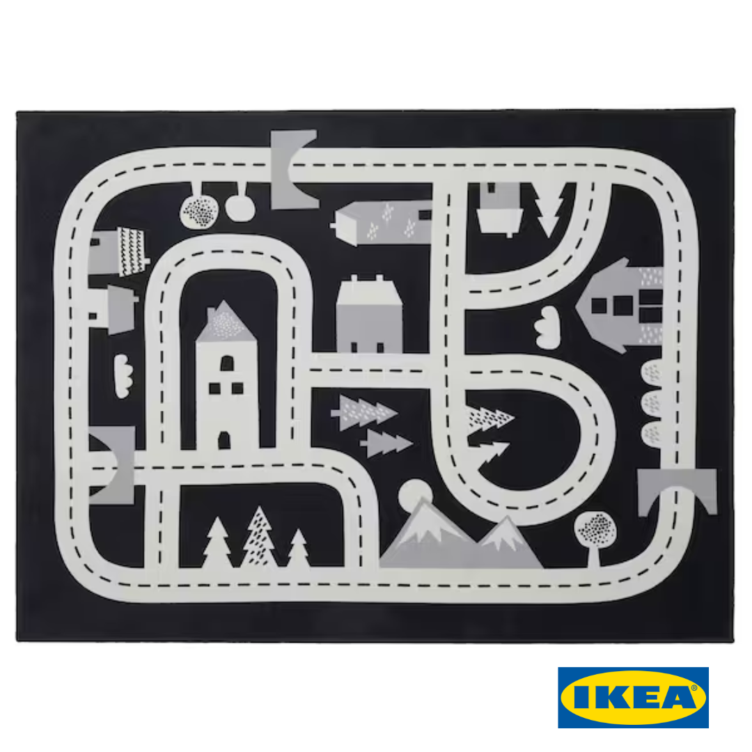 Дитячий килим IKEA MARKKRYPARE 20558573 Темно-сірий
