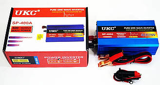 Інвертор перетворювач UKC 12-220V 400W з чистою синусоїдою / 4137
