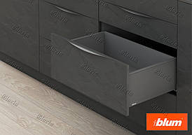 LEGRABOX PURE з високим фасадом сірий оріон, висота С (177 мм)